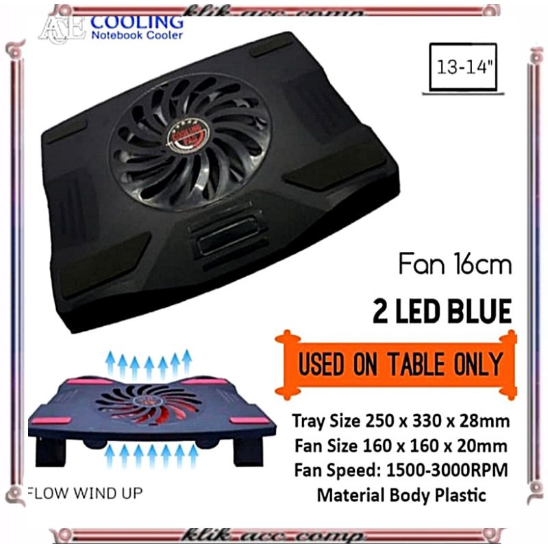 Cooling Pad Laptop GAMING Big Fan 15&quot; NC32