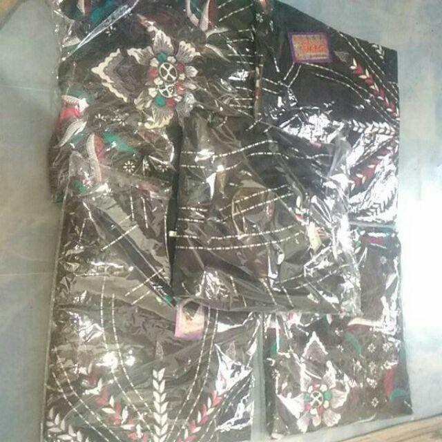 Maura Couple Keluarga Batik Sania Ruffle Batik Couple Sarimbit