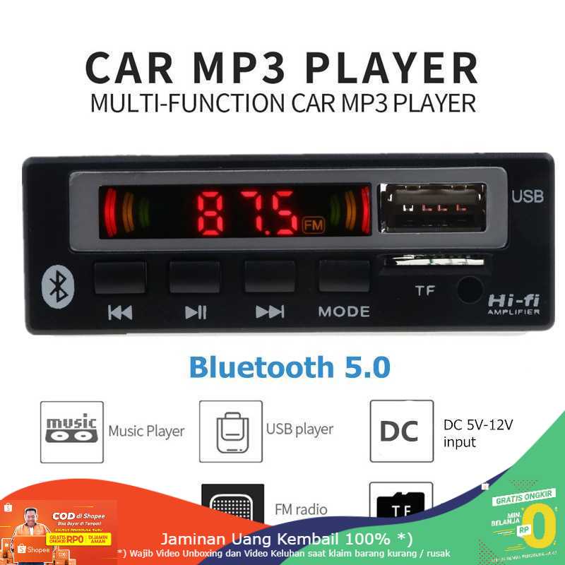 (BISA COD) RVOSTR  Tape Audio Mobil MP3 Player Bluetooth Wireless 12V - JSD-565