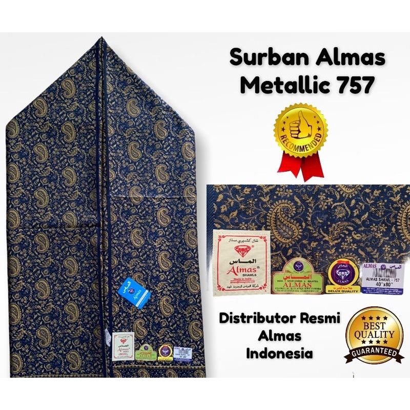 sorban almas batik bahan tenun