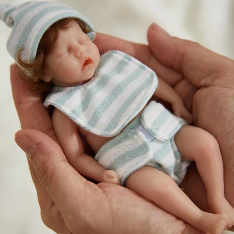 New! Miniatur Reborn Doll Boneka Mini Full Silikon Lentur Realistis