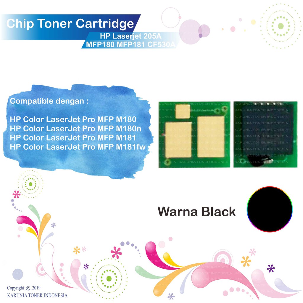 Chip Toner Printer HP Laserjet 205A M180 M181 MF180 MFP181 M180n CF531A CF533A CF532A CF530A CMYK