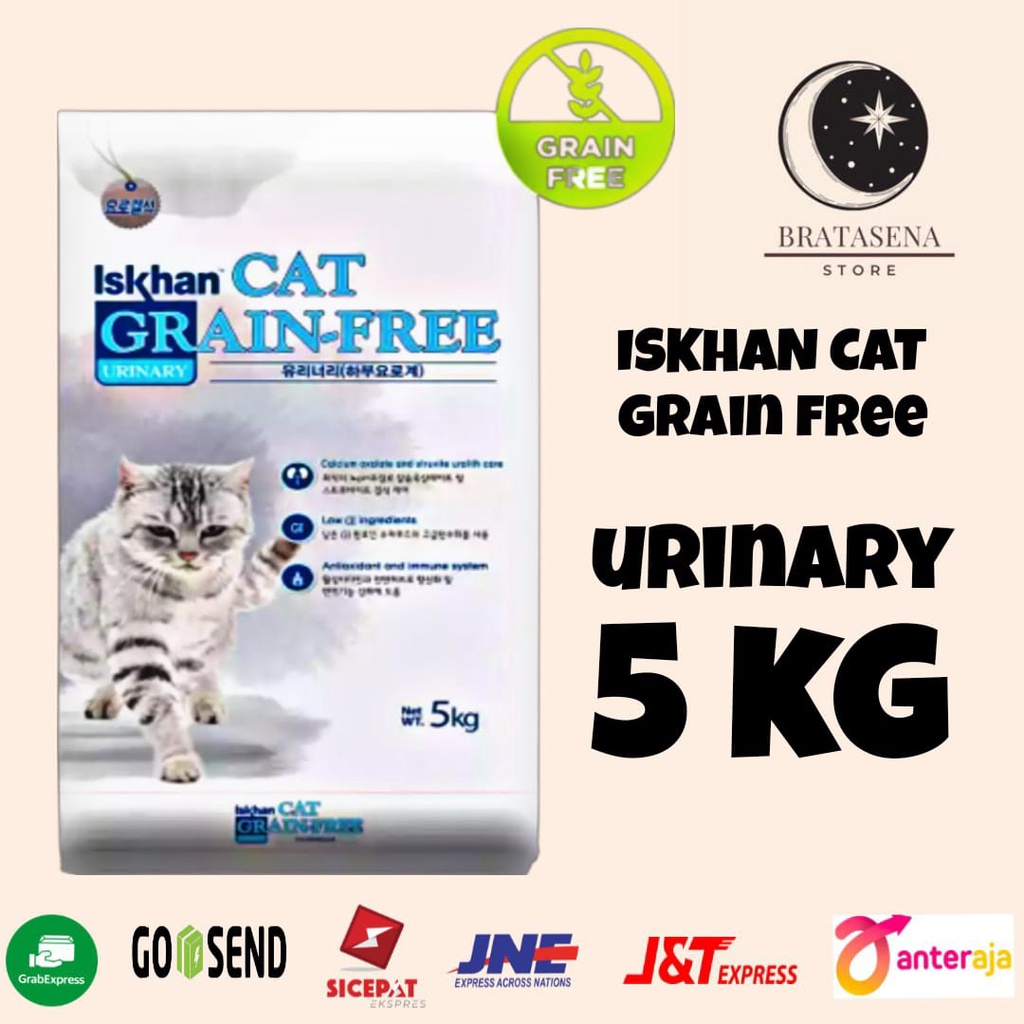 ISKHAN CAT GRAIN FREE URINARY / MAKANAN KUCING 5KG FRESHPACK