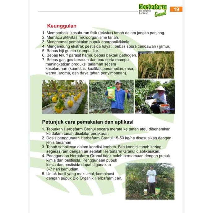 LJT Herbafarm Granul 5Kg Pupuk Bio Organik Untuk Tanaman