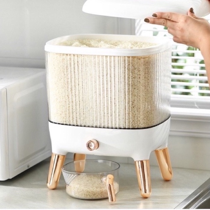 2124 / DISPENSER BERAS AESTHETIC / TEMPAT PENYIMPANAN BERAS