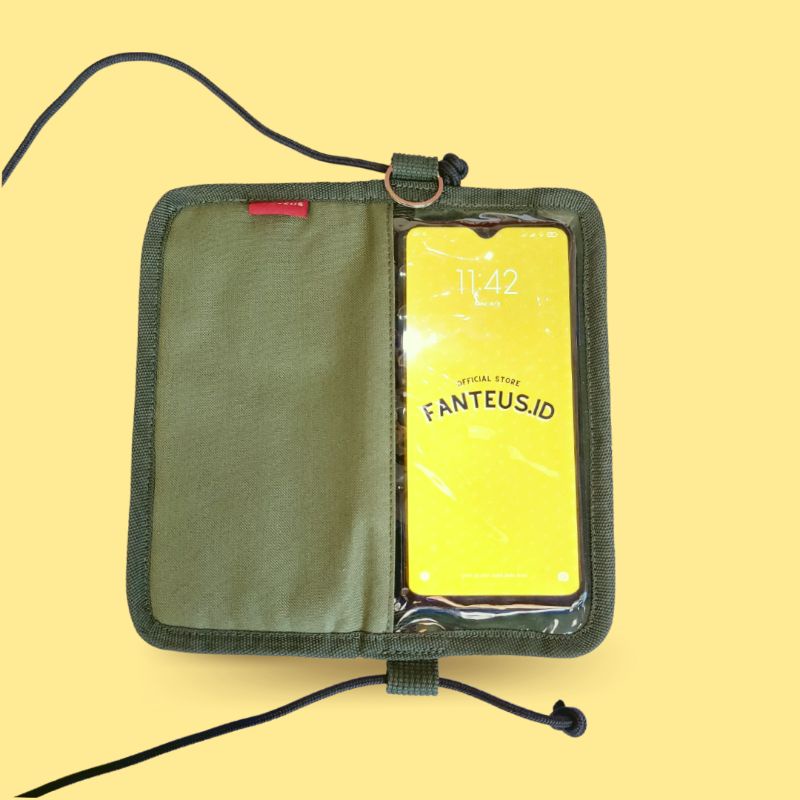 Tas Selempang Hp Mini Sako Hanging Fold Wallet Dompet Hp &amp; Kartu