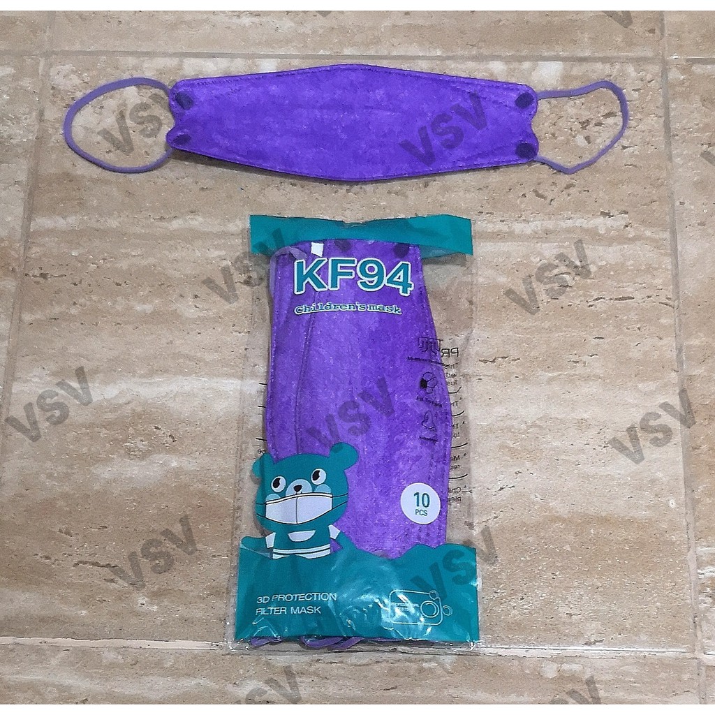Masker KF94 ANAK warna polos kualitas premium