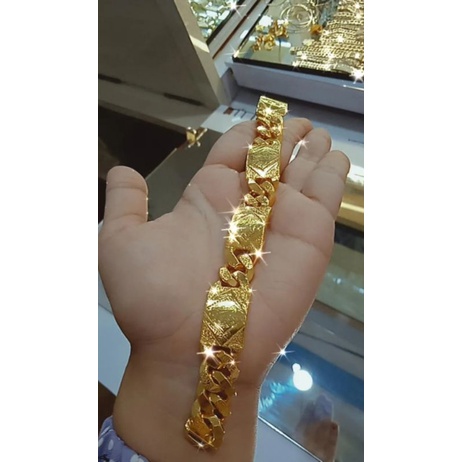Gelang emas lapis 999 atau 24 karat kadar 1 gram