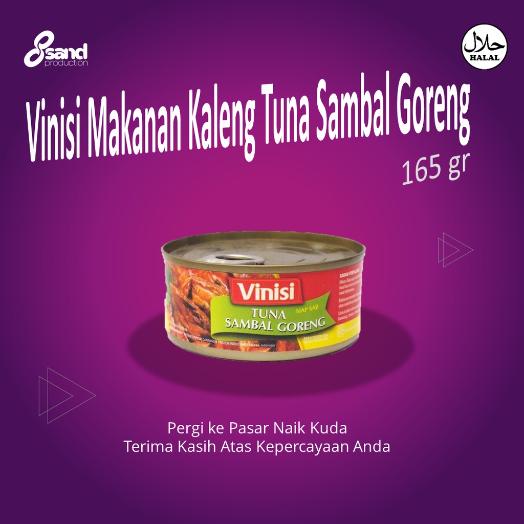 

Vinisi Makanan Kaleng Tuna Sambal Goreng 165 gr