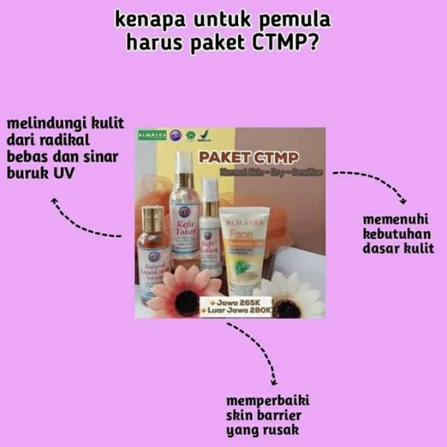 Paket Perawatan wajah Pemula kefir basic CTMP kulit kering - normal - sensitif
