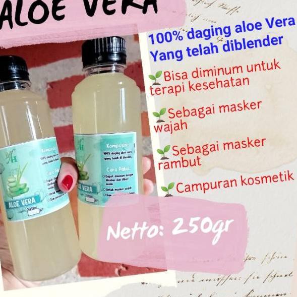 

ONGKIR9RB lidah buaya fresh murni asli aloevera dari pelepah 250ml