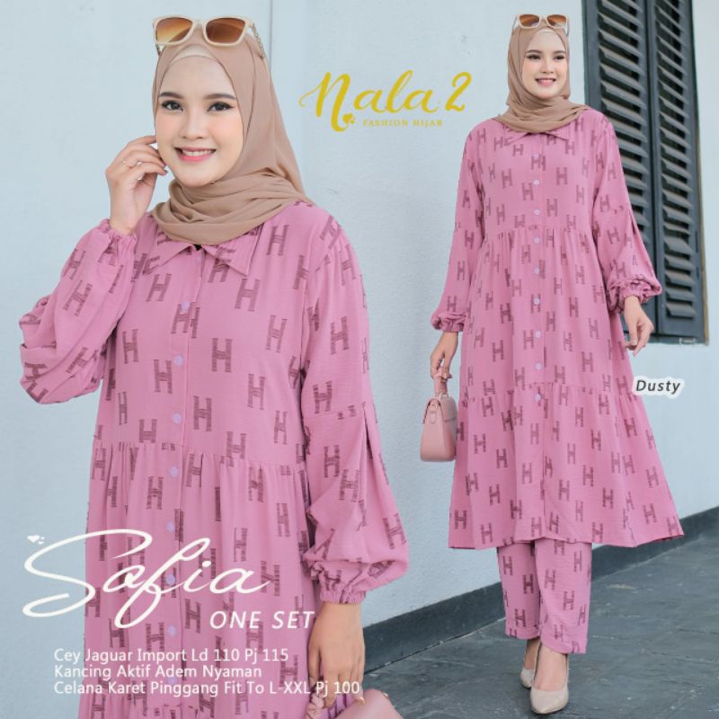 SOFIA OME SET ORI NALA // FASHION WANITA MUSLIM SETELAN TUNIK TERBARU ONE SET TUNIK KEKINIAN