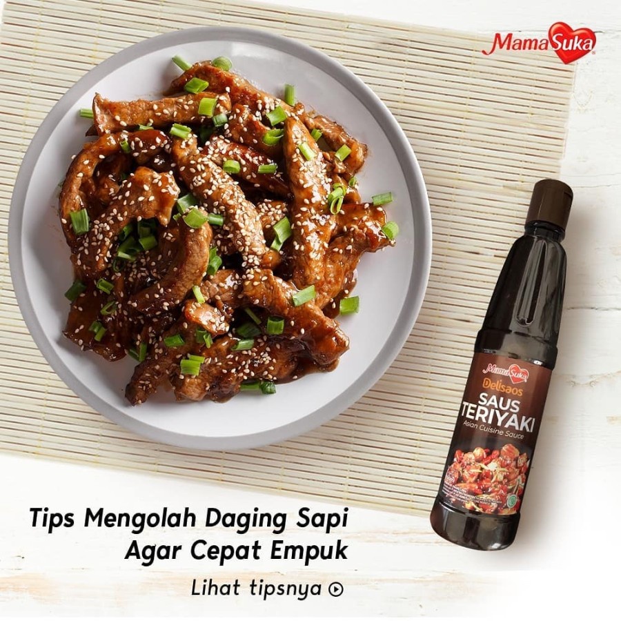 Mamasuka Delisaos Saus Teriyaki / Saus Bulgogi Halal 320 gram