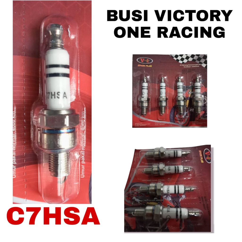 BUSI C7HSA [ V1 RACING ] BUSI MOTOR SUPRA , GRAND , MIO , SMASH , SHOGUN 110 R , JUPITER , VEGA , RE