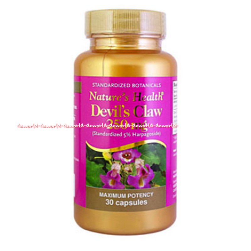 Natures Health Devils Claw 250mg 30Capsuls Obat Mengatasi Mens sakit Maag sakit punggung Devil's