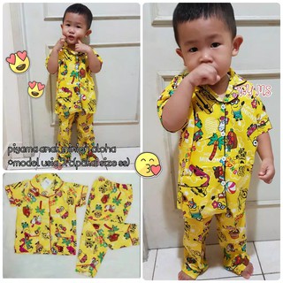 PIYAMA ANAK KATUN JEPANG baju tidur balita bahan katun PIYAMA ANAK KATUN JEPANG baju tidur balita bahan katun
