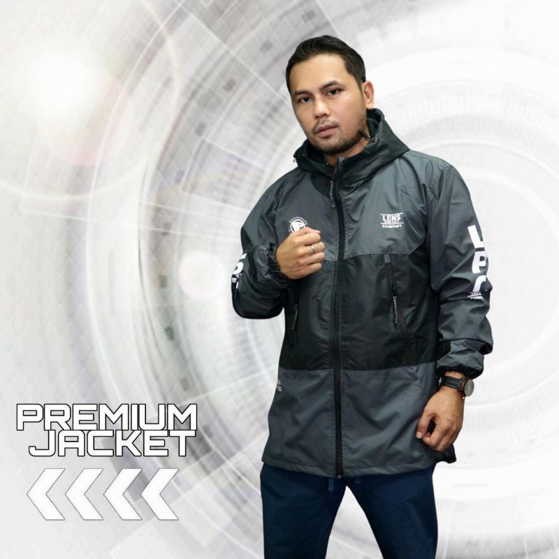 premium jaket pria bahan soft parasut