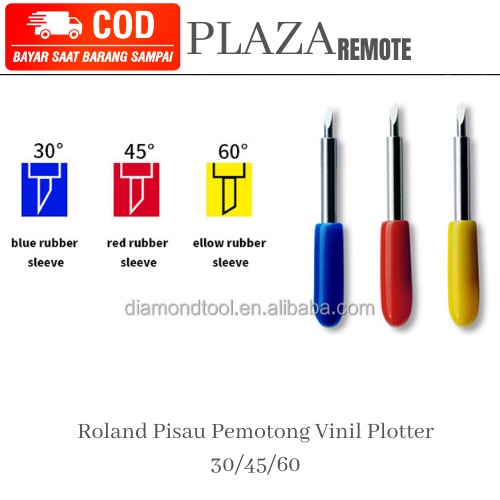 mata Pisau cutter Pemotong Vinil sticker Plotter 30/45/60 Derajat Pisau Pemotong Tungsten Plotter untuk Pisau Pemotong ROLAND