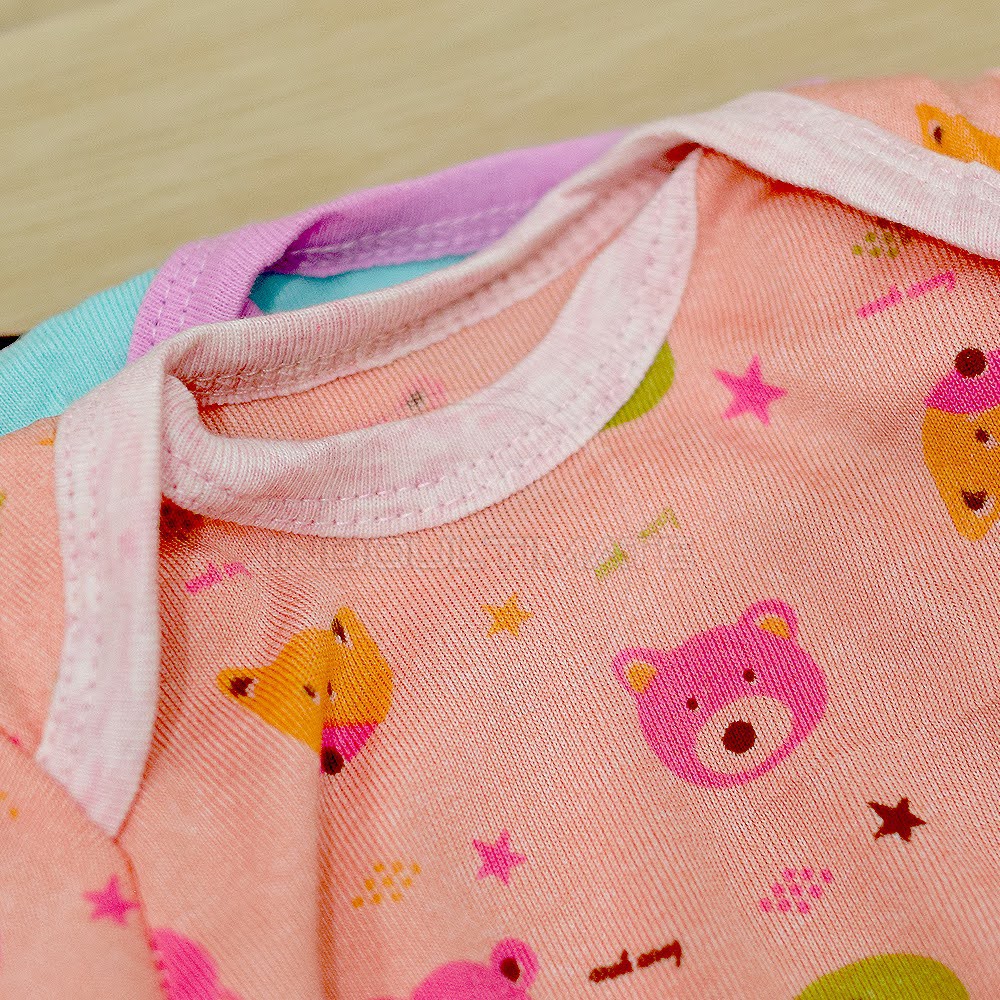 5Pcs Jumsuit Bayi Lengan Pendek BC-01-7 Jumper Bayi Bodysuit Bayi Jumpsuit Anak Bayi Baju Tidur Bayi-4