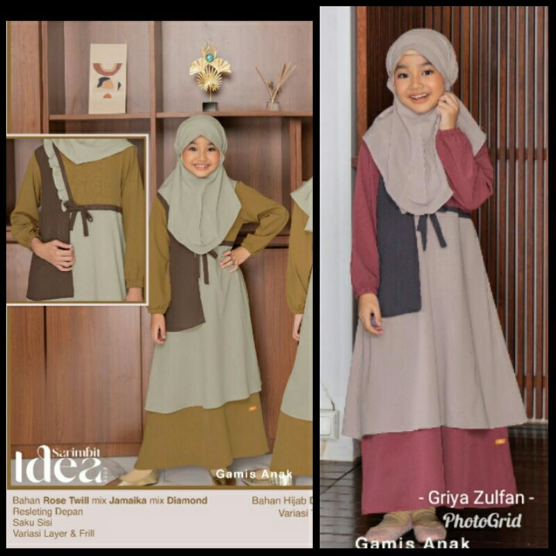 GAMIS ANAK NIBRAS- SARIMBIT IDEA