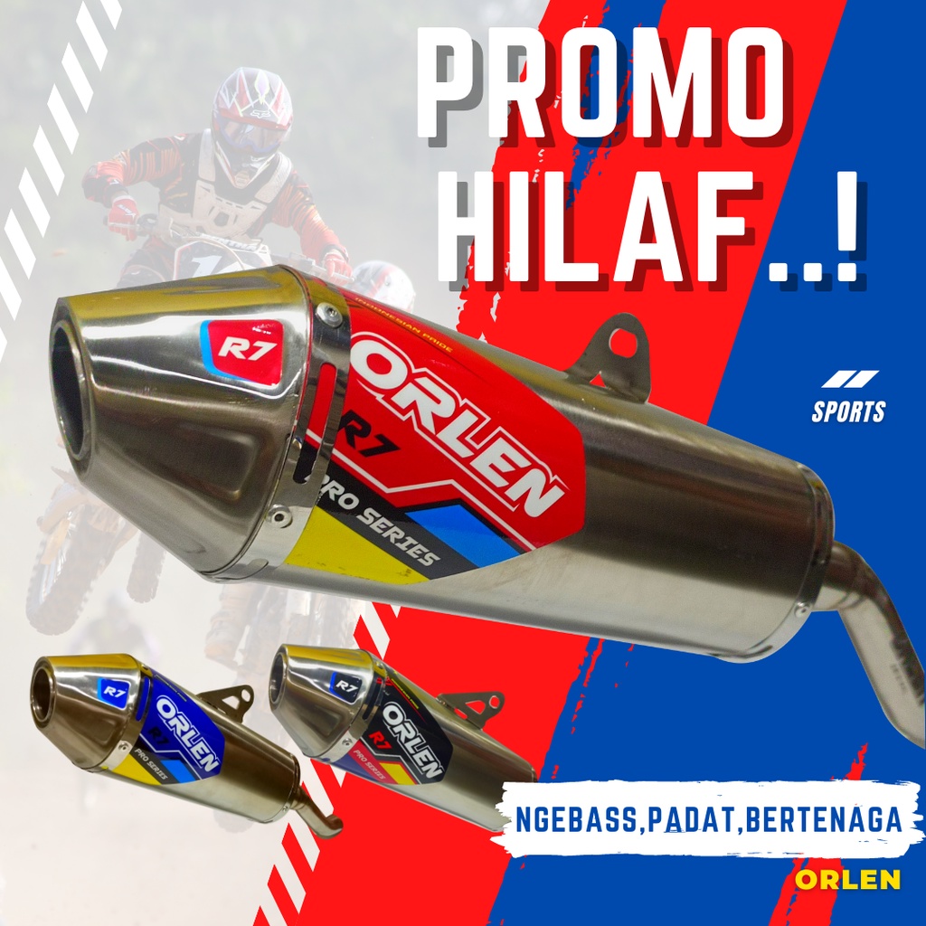 knalpot ORLEN original crf klx wr155