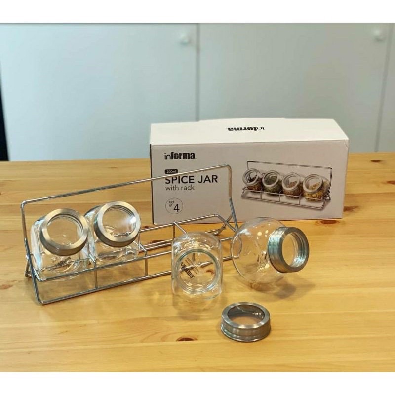 Spice Jar+Rack
