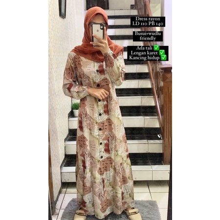 dress kaftan rayon