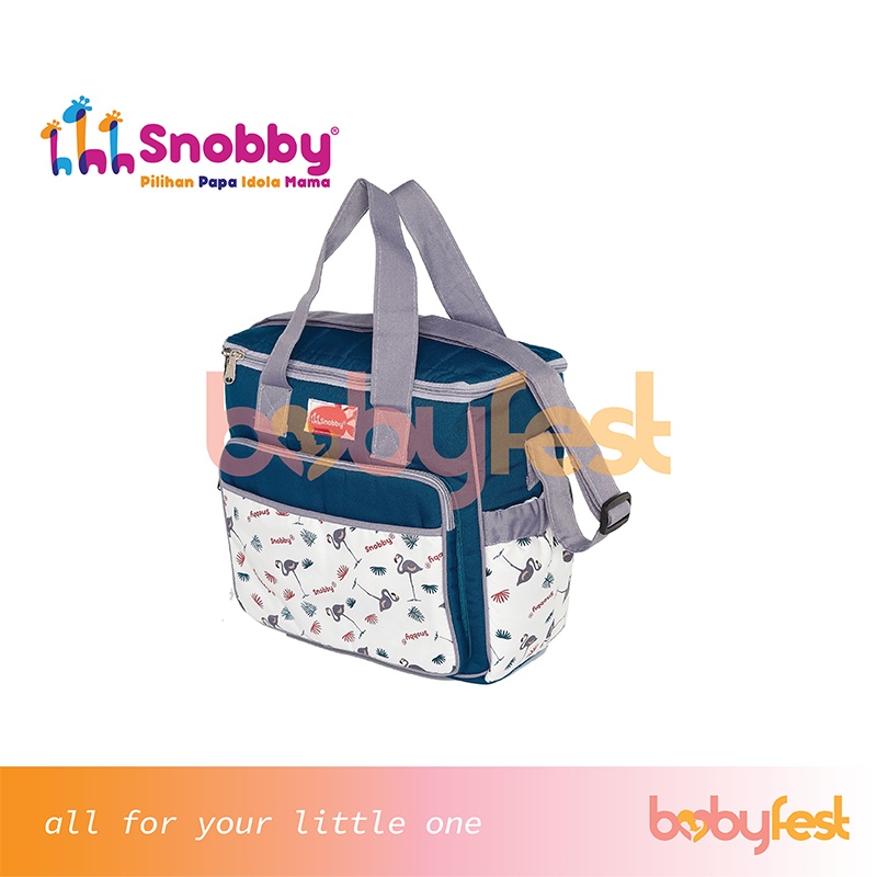 Snobby Tas Bayi Kecil Flamingo Series Aplikasi Saku Print TPT5271