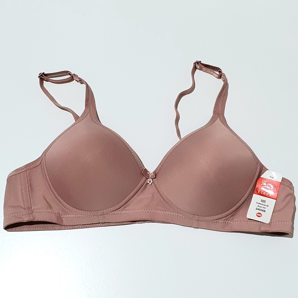 Bra / BH Elena 24028B (Cup B, Tanpa Kawat, Busa Tipis, Kait 2)