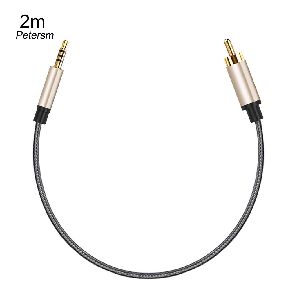 Kabel Konektor Audio Coaxial 1 / 2m Rca Ke Aux 3.5mm Jack Untuk Xiao-Mi 1 / 2 Tv