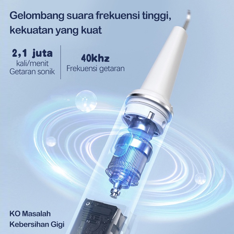 Dental Scaling Alat Pembersih Karang Gigi Sonic Elektrik 1 Set 3 Modes Perawatan Dan Pembersih Karang Gigi Dental Remover With Light