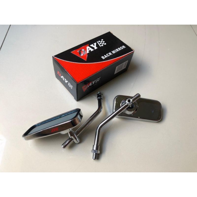 Spion Kotak CB spion kotak classic kaca biru besi crom By DAY