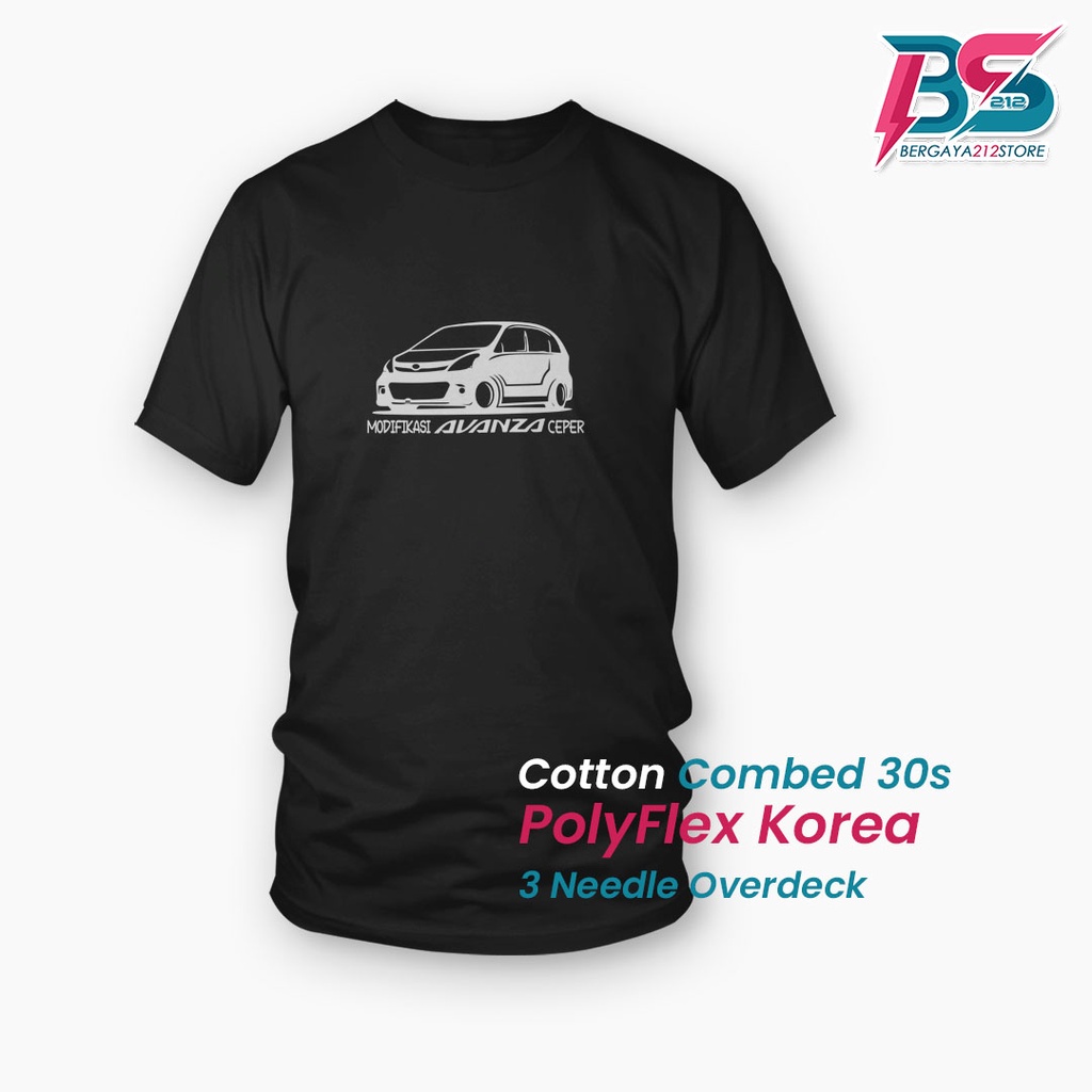 Jual BISA COD Kaos Distro MODIFIKASI AVANZA CEPER Cotton Combed Sablon Unisex Baju Otomotif Mobil Keren Indonesia Shopee Indonesia