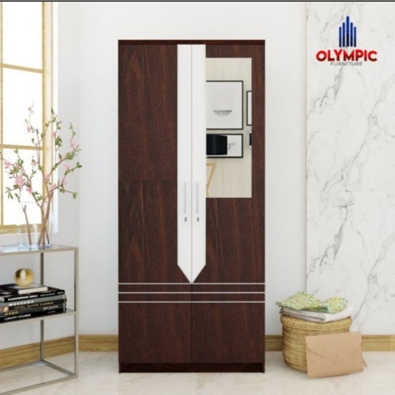 Lemari Baju OLYMPIC HECTOR 2 pintu Lemari Pakaian kayu