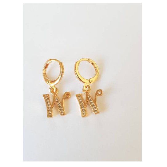 Fifi Fashion Anting Xuping Inisial /anting inisial /anting import xuping lapis emas 18k 19#