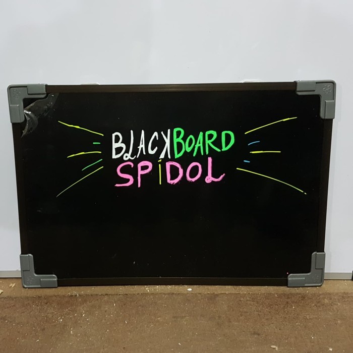 

Limited Blackboard Spidol 30 X 45 List Havana Brown Terbatas