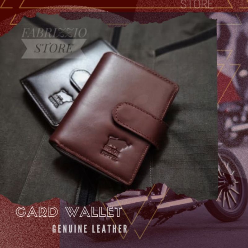 Dompet kartu dan uang kulit sapi asli