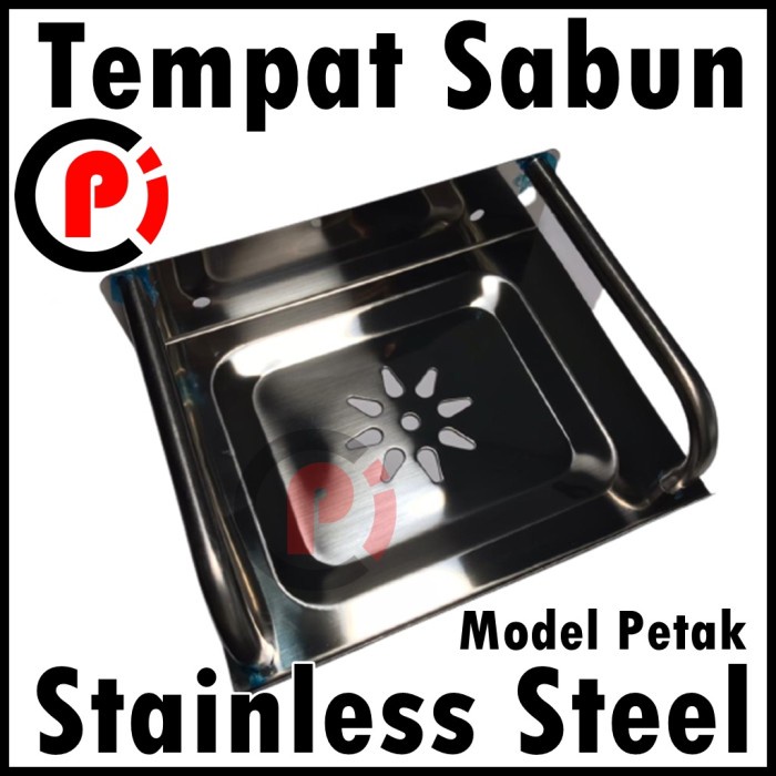 Tempat Sabun Kamar Mandi Model Petak Stainless Steel