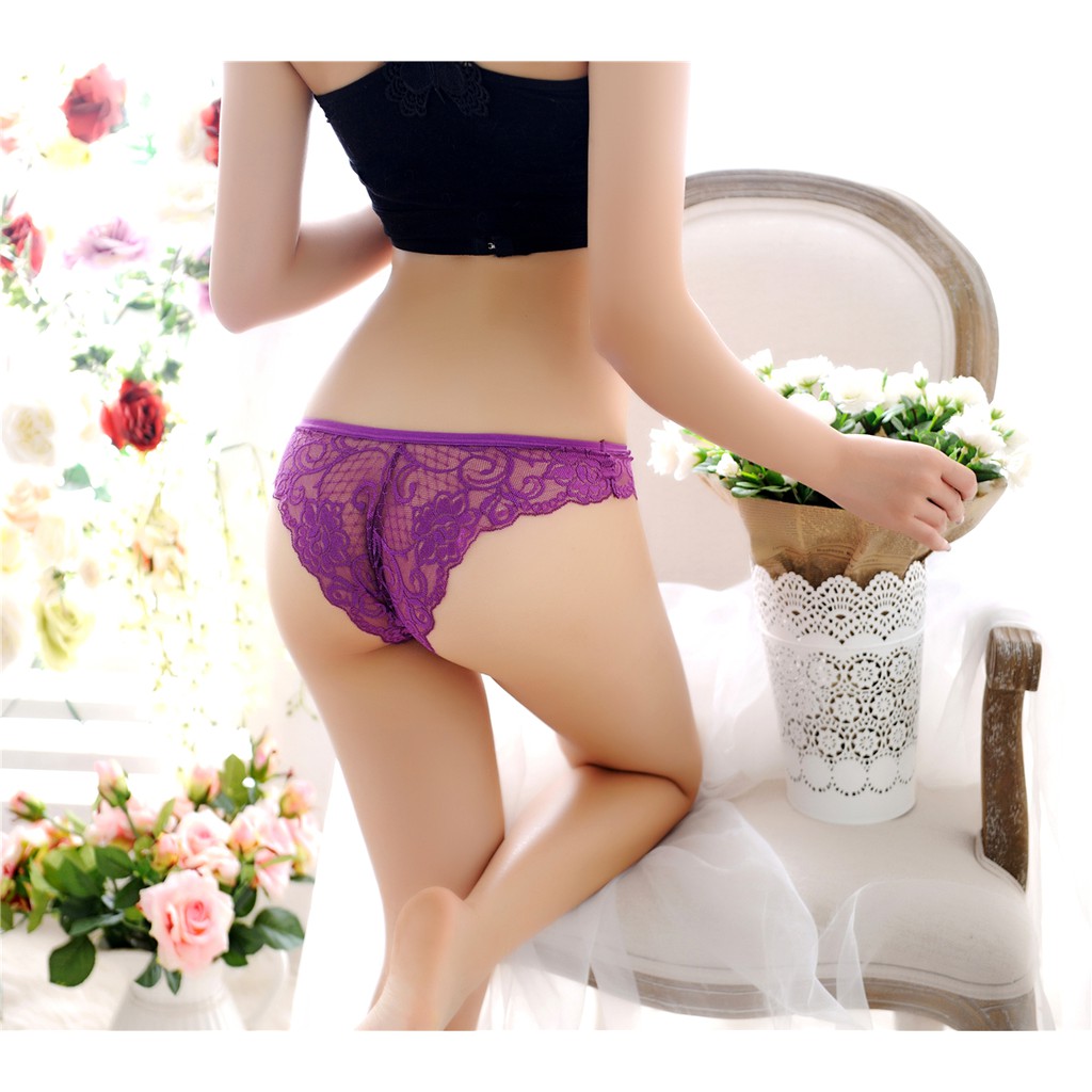 G-string Celana Dalam Berenda Cantik Sexy Impor Murah Nyaman Elastis Impor New Model Panties Berukat