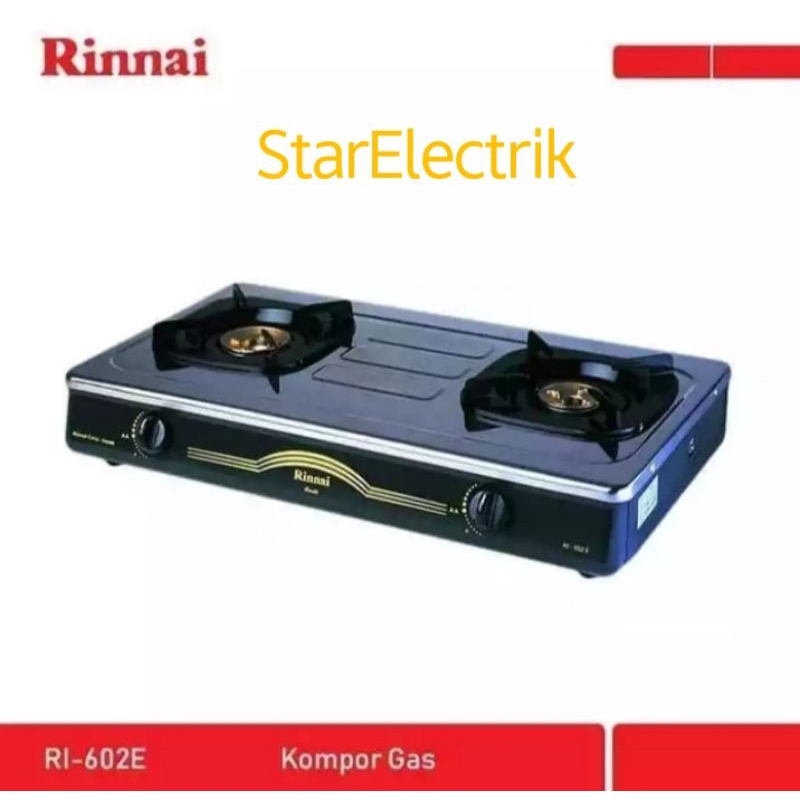 Kompor Rinnai RI 602E 2 tungku/Kompor Gas Rinnai