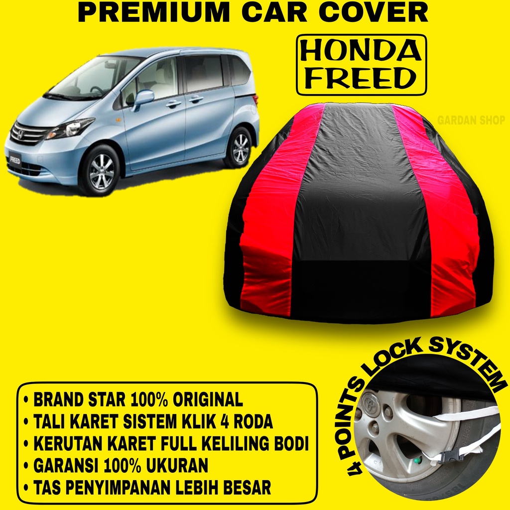 Body Cover HONDA FREED Sarung Strip MERAH Penutup Pelindung Bodi Mobil Honda Freed PREMIUM