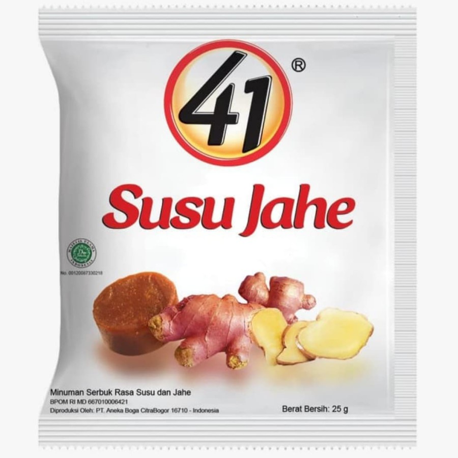 

SUSU JAHE 41 - Jahe Merah - Susu Plus Jahe - isi 10 Sacshet