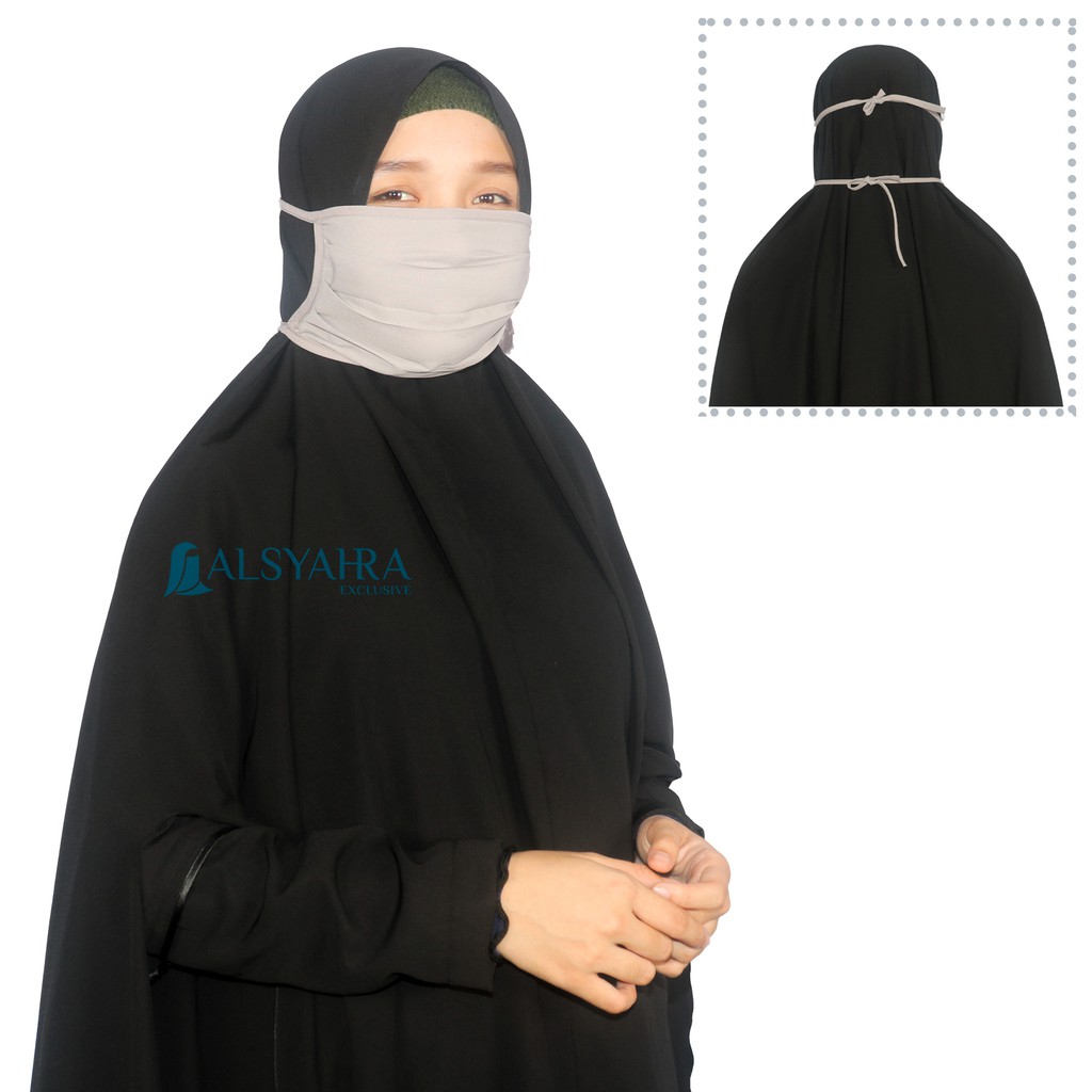 Alsyahra Exclusive Masker Kain Muslimah Wolfis