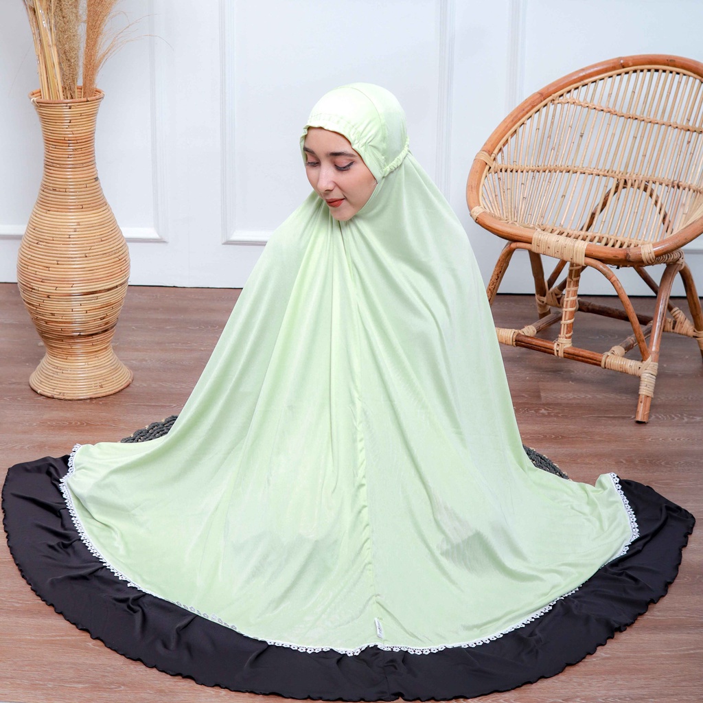 mukena hyget premium / mukena hyget jumbo / mukena dewasa hyget premium /mukena dewasa hitam polos p