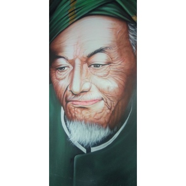 lukisan airbrush KH Hasyim Asy'ari