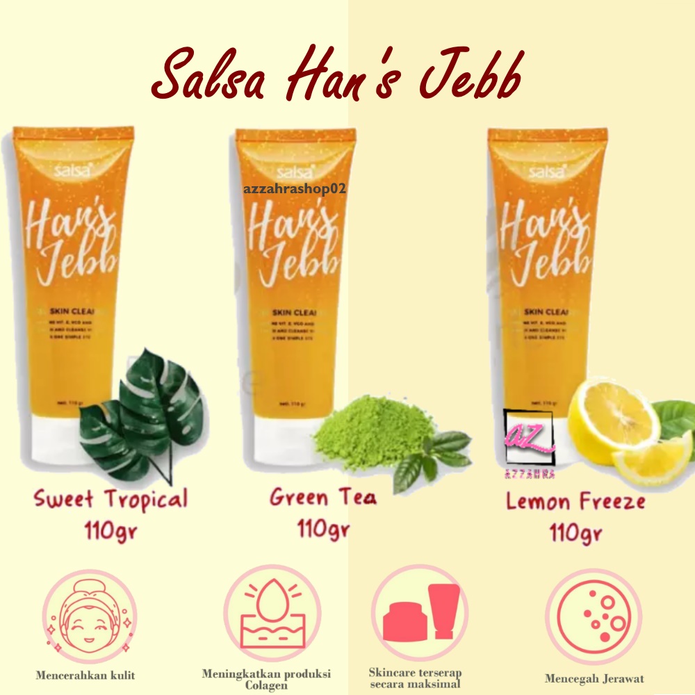 SALSA Hand Jeb Gel Skin Cleanser - 110gr ( Lulur Pemutih Tubuh ) ORIGINAL BPOM