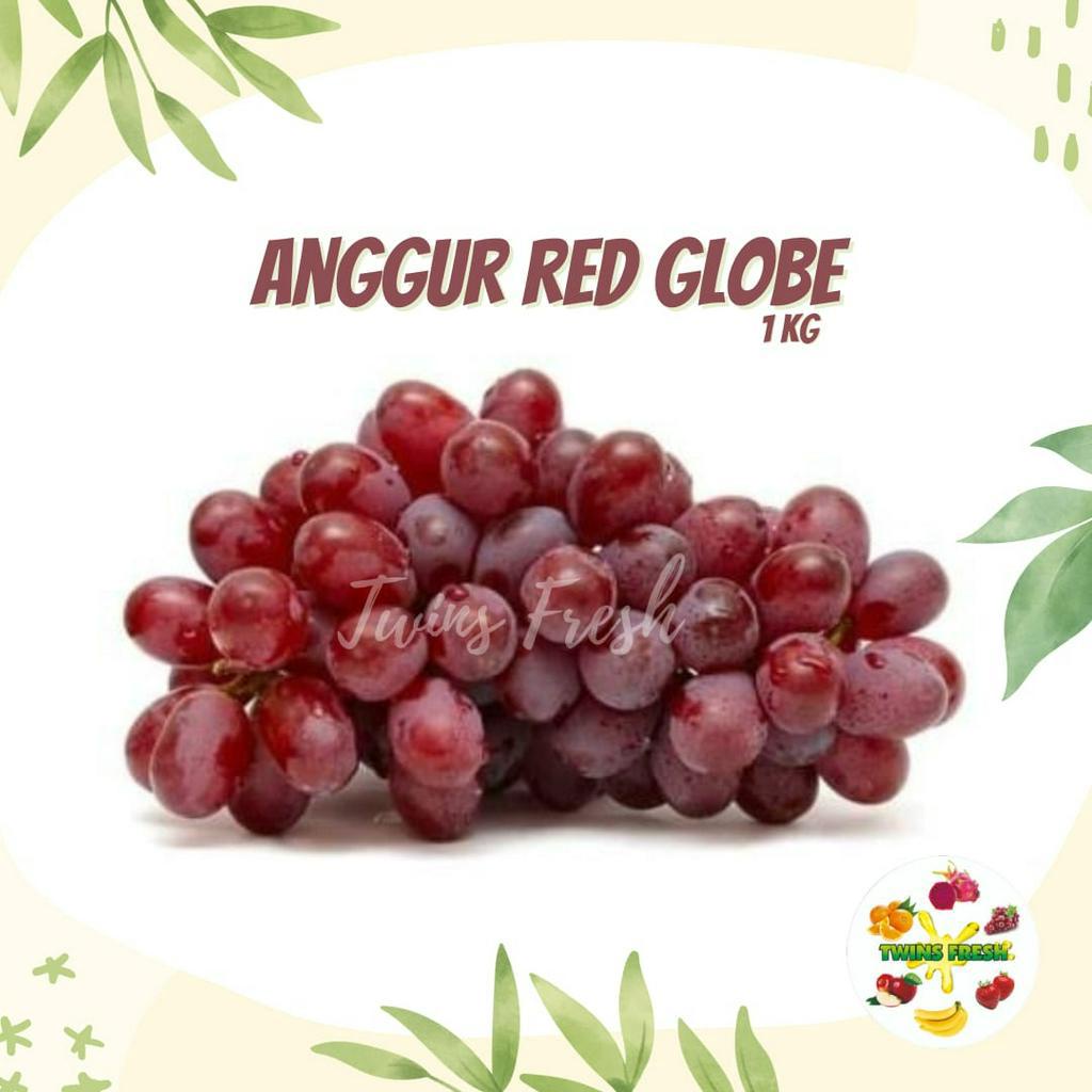 

Red Globe Buah Anggur Fresh 1 Kg - Sehat Segar Manis - Import