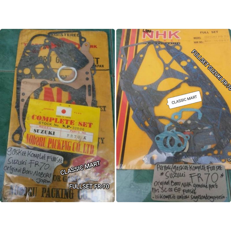 Jual PAKING PERPAK GASKET FULLSET FULL SET SUZUKI FR70 FR 70 Shopee