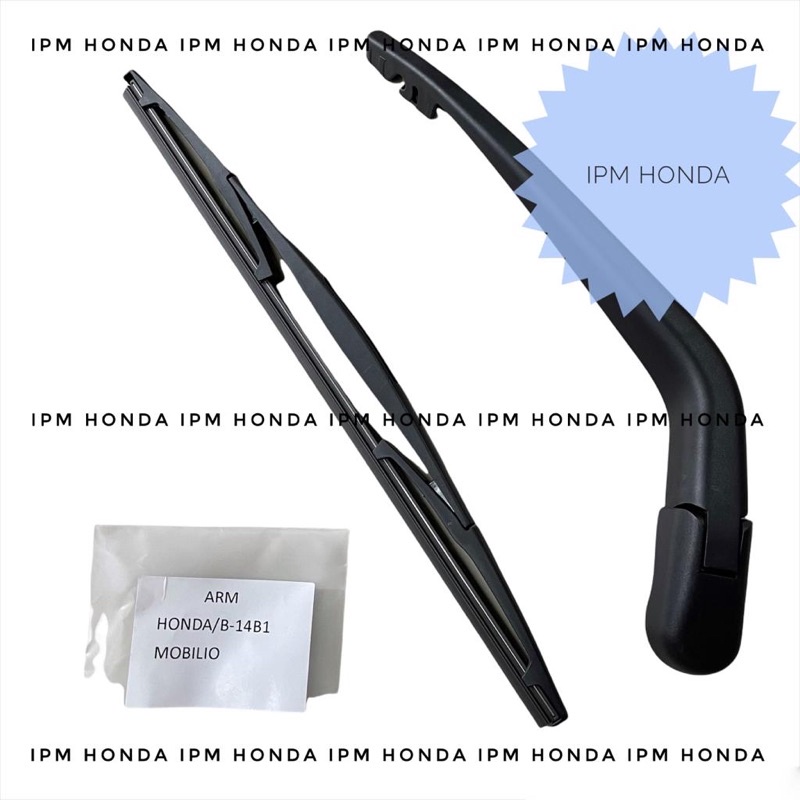 TE7 Karet Wiper Blade dan Arm Belakang Honda Mobilio 2014 2015 2016 2017 2018 2019 2020 2021