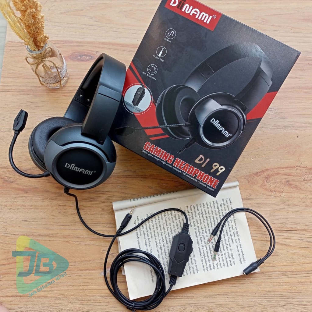 Headset Gaming Headphone Gaming DIINAMI DI99 SUPER EXTRA BASS GAMER WEAPON SUPER BUTTUN GARANSI 1BULAN JB5448